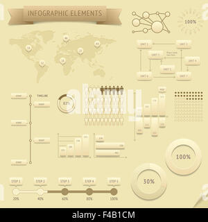 Éléments de conception infographique Banque D'Images