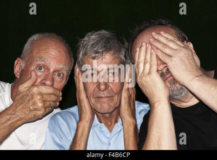 Trois hommes Banque D'Images