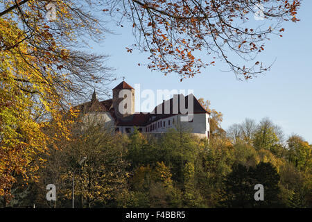 En automne le château de Bad Iburg, Allemagne Banque D'Images