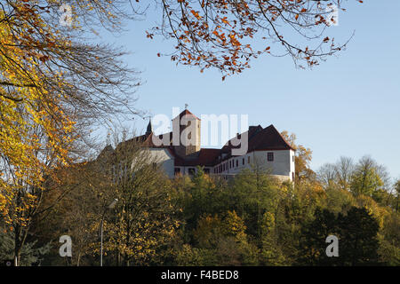 En automne le château de Bad Iburg, Allemagne Banque D'Images