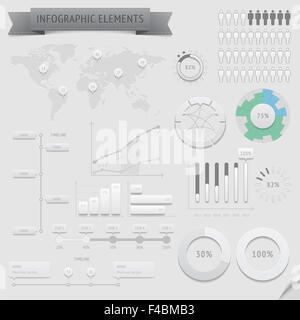 Éléments de conception infographique Banque D'Images
