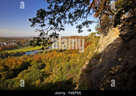 La vallée de la Ruhr en automne, Witten, Allemagne Banque D'Images