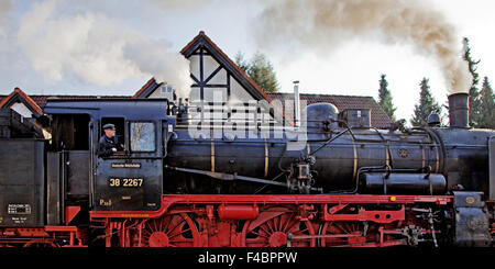 Train à vapeur de la vallée de la Ruhr, Witten, Allemagne Banque D'Images