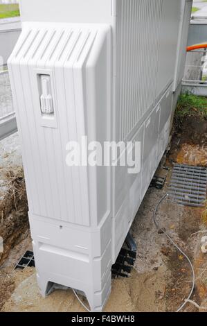 Cabinet pour les câbles à fibre optique Banque D'Images