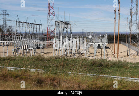 Transmission de puissance électrique Banque D'Images