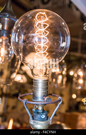 Vintage electric light carbone Banque D'Images