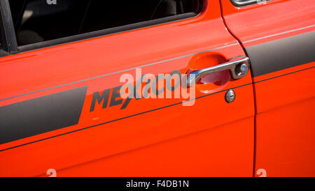 Ford Escort Mexico Logo sur porte de voiture Banque D'Images