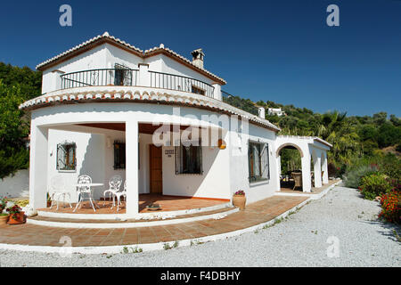 Villa de style andalou à Competa, la province de Malaga, Espagne Banque D'Images