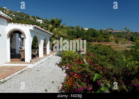 Villa de style andalou à Competa, la province de Malaga, Espagne Banque D'Images