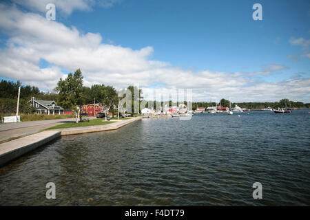 Le village de Baddeck, Nouvelle-Écosse. Banque D'Images