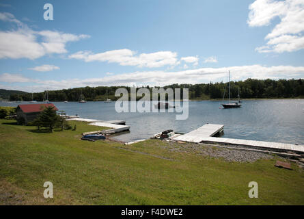 Le village de Baddeck, Nouvelle-Écosse. Banque D'Images