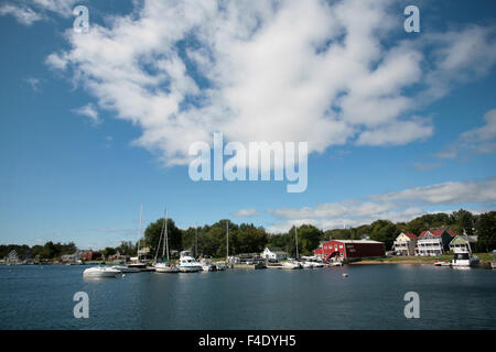 Le village de Baddeck, Nouvelle-Écosse. Banque D'Images