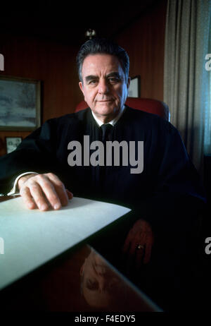 Le juge John Sirica dans son bureau de l'US District Court. Banque D'Images