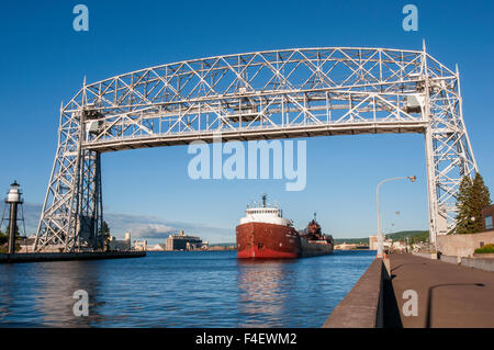 Au Minnesota, Duluth, Canal Park, Herbert C. Jackson, Pont élévateur Banque D'Images