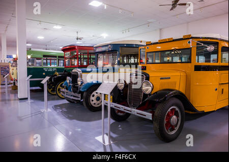 USA, Pennsylvania, Hershey, AACA Auto Museum, Musée de transport de Bus Banque D'Images