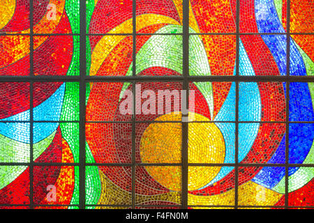 Mosaique de vitraux abstraits Banque D'Images