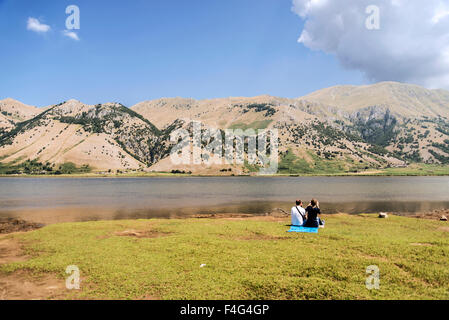 Le Lac de Matese mountain en Campanie, Italie Banque D'Images