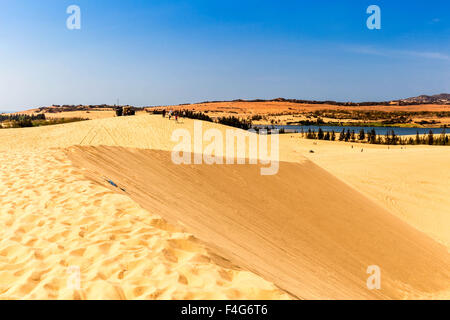 Les dunes de sable de NIce à Bau Trang Resort, Phan Thiet, Vietnam Banque D'Images