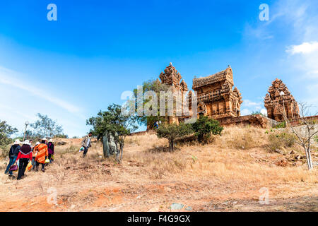 En dehors des scènes du temple Cham à Phanrang, Vietnam Banque D'Images