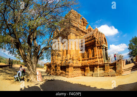 En dehors des scènes du temple Cham à Phanrang, Vietnam Banque D'Images