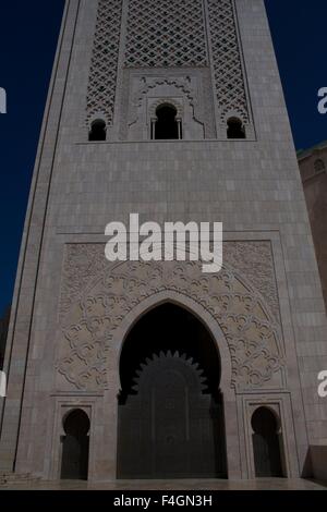 La Mosquée Hassan II ou Grande Mosquée Hassan II à Casablanca, Maroc Banque D'Images