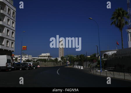 La Mosquée Hassan II ou Grande Mosquée Hassan II à Casablanca, Maroc Banque D'Images
