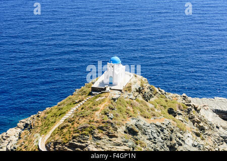 Chapelle de l'EPTA Martires, île de Sifnos, Cyclades, Grèce Banque D'Images