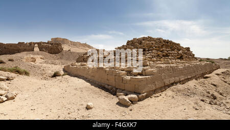 Zawyet El Amwat, la petite pyramide près de la ville d'El Minya, Moyenne Égypte Banque D'Images