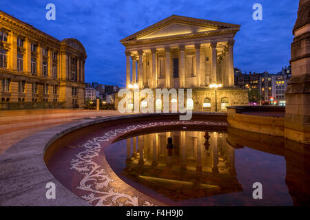 L'hôtel de ville la nuit, Chamberlain Square, Birmingham, Angleterre, Royaume-Uni. Banque D'Images