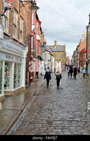 Church Street Whitby, North Yorkshire Banque D'Images