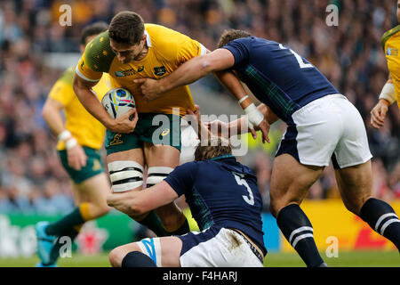 Le stade de Twickenham, London, UK. 18 Oct, 2015. Quart de finale de la Coupe du Monde de Rugby. L'Australie contre l'Ecosse. © Plus Sport Action/Alamy Live News Banque D'Images