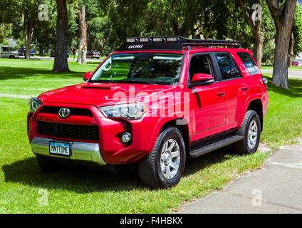 Toyota 4Runner 2015 Rouge Trail Premium, le centre du Colorado, USA Banque D'Images