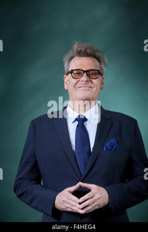 Gregory Everett 'Greg Proops', l'acteur américain, humoriste et animateur de télévision, écrivain, à l'Edinburgh International Book Festival 2015. Edimbourg, Ecosse. 26 août 2015 Banque D'Images