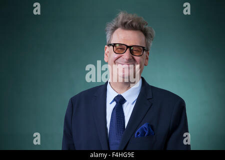 Gregory Everett 'Greg Proops', l'acteur américain, humoriste et animateur de télévision, écrivain, à l'Edinburgh International Book Festival 2015. Edimbourg, Ecosse. 26 août 2015 Banque D'Images