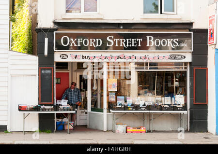 Oxford Street Books à Whitstable, Kent. Banque D'Images