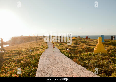 Le Parc de sculptures au lever du soleil. Punta Sur, Isla Mujeres, Quintana Roo, Mexique. Banque D'Images