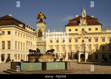 Cour de Ludwigsbourg, Ludwigsbourg, Bade-Wurtemberg, Allemagne, Europe Banque D'Images