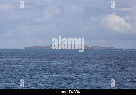 Île de Inchkeith Firth of Forth en Ecosse en octobre 2015 Banque D'Images