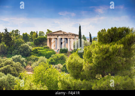 Temple d'Héphaïstos, l'Agora, Athènes, Grèce, Europe Banque D'Images