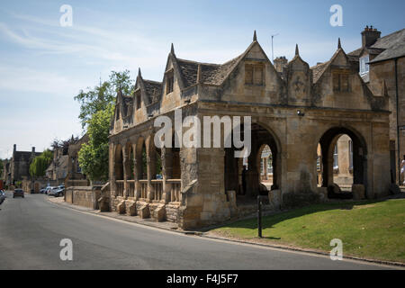 Marché couvert datant de 1627, Chipping Campden, Gloucestershire, Cotswolds, en Angleterre, Royaume-Uni, Europe Banque D'Images