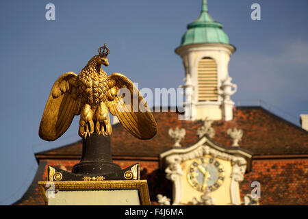 Golden Eagle, cour de Ludwigsbourg, Ludwigsbourg, Bade-Wurtemberg, Allemagne, Europe Banque D'Images