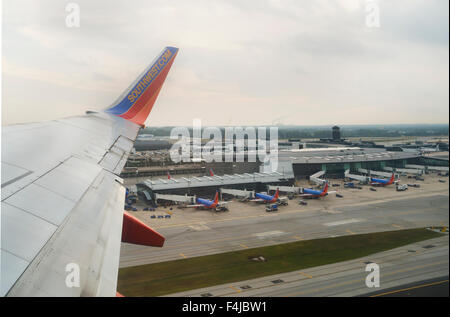 Southwest Airlines avion quitter l'aéroport de Baltimore Banque D'Images