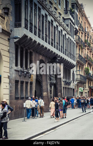 Palau Güell de Barcelone Espagne Banque D'Images