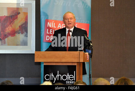 L'Irlande du vice-premier ministre et député, Martin McGuinness. Banque D'Images