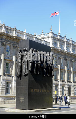 Monument à la femme de la Seconde Guerre mondiale, Whitehall, Londres, UK Banque D'Images