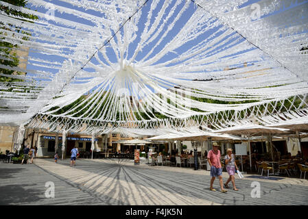 Ville de Pollensa, Pollenca ville, décoré, Malaga, Majorque, Îles Baléares, Espagne Banque D'Images