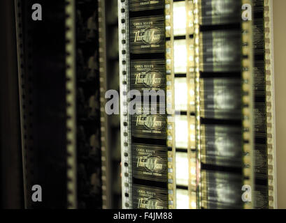 Images du film 35mm le film est exposé au Musée du Film Le Troisième homme à Vienne, en Autriche. Banque D'Images