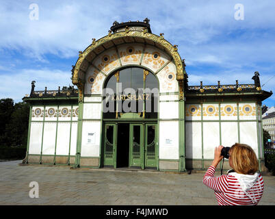 Otto Wagner Museum Karlsplatz, Vienne, Autriche. Banque D'Images