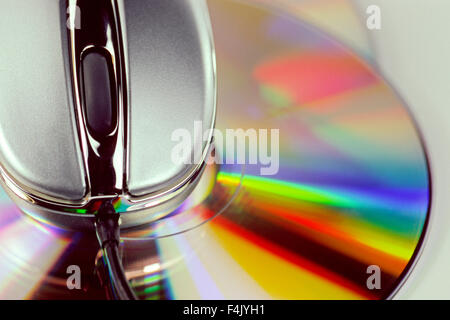 Close-up d'une souris d'ordinateur Banque D'Images