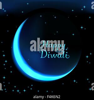 Happy Diwali la célébration de la communauté hindoue festival. Illustration de Vecteur